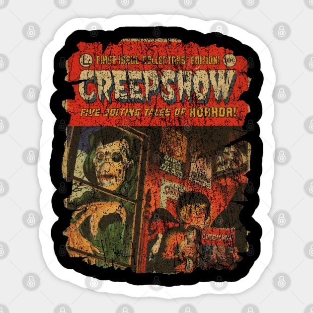 Vintage art / Creepshow /horror comedy Sticker by framehead